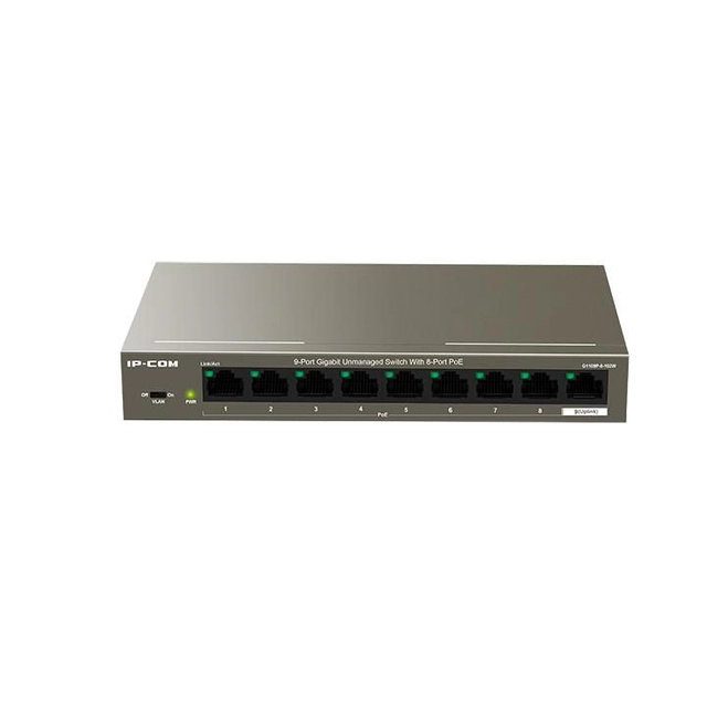 Byt IP-COM G1109P-8-102W, 9 port, 10/100 Mbps