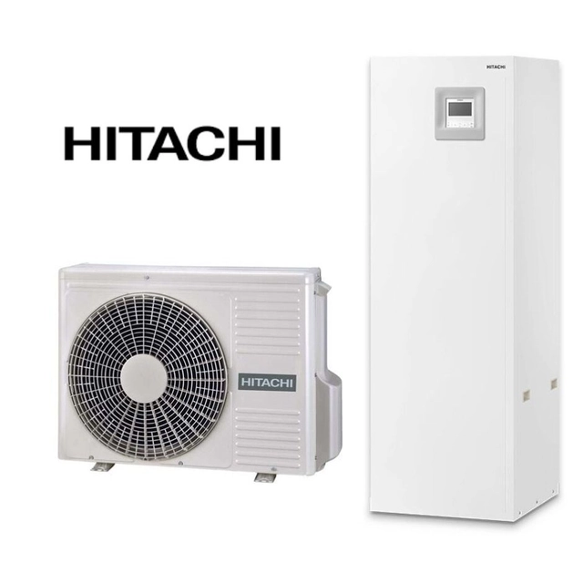 Hitachi Yutaki SCombi heat pump air-water 8kw with 220l capacity