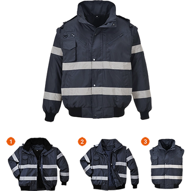 PORTWEST Bomber Iona 3in1 Size: 2XL, Color: navy blue