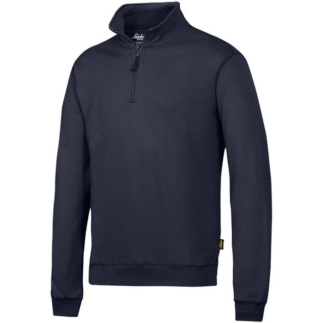 2818 Sweatshirt - short zipper (color: navy blue) Snickers Workwear