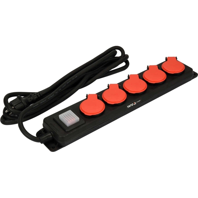 Yato power strip H07RN-F 5 sockets 3 m black (YT-81242)