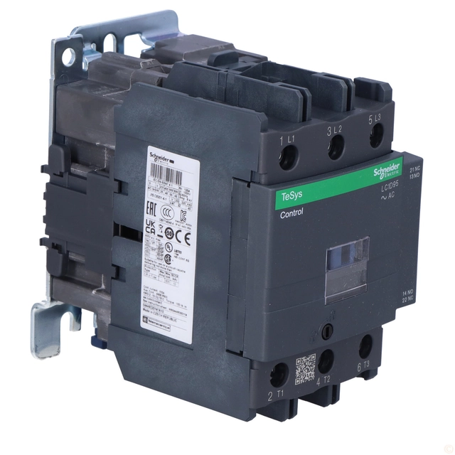 TeSys D power contactor AC3 95A 3P 1NO 1NC coil 230VAC box terminals