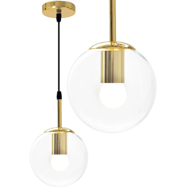 Hanging Glass Ball Ceiling Lamp APP686-1CP Gold