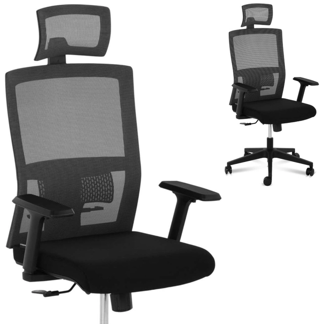 Chair mesh ergonomic office chair with lumbar support and headrest max. 150 kg