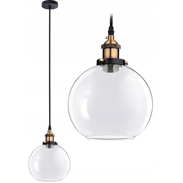 Verto B glass hanging ceiling lamp