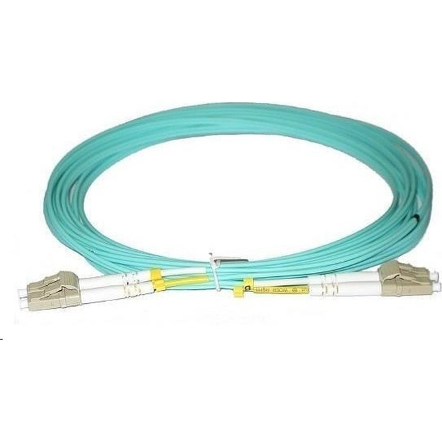 Duplex patch cable MM 50/125, OM3, LC-LC, LS0H, 2m