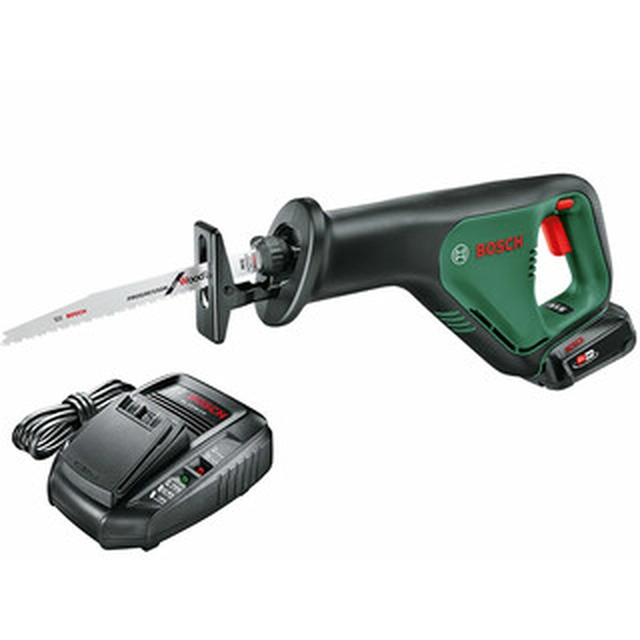 Bosch AdvancedRecip 18 cordless hacksaw 18 V | 100 mm | Carbon brush | 1 x 2,5 Ah battery + charger | In a cardboard box