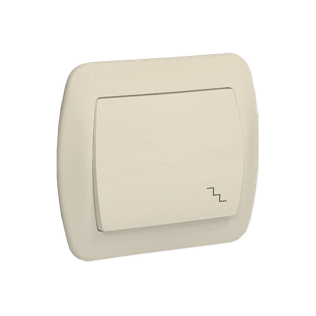 Installation switch Kontakt-Simon AW6/12 Two-way switch Rocker/button Basic element with complete housing Flush mounted (plaster) Plastic