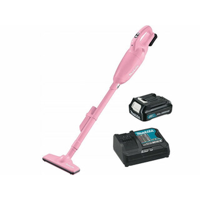 Makita CL108FDSAP cordless handheld vacuum cleaner 12 V | 0,6 l | Carbon brush | 1 x 2 Ah battery + charger | In a cardboard box