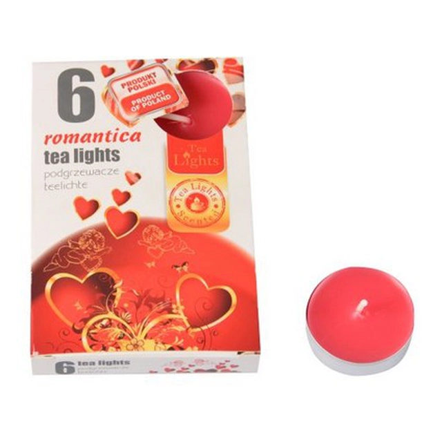 scented tealight ROMANTICS (6pcs) (burns 6x3-4 hours)