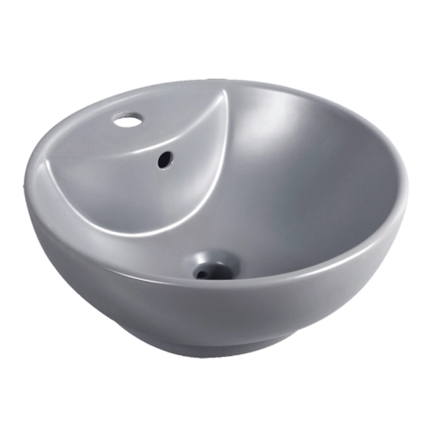 Countertop washbasin Kerra KR 191 GR gray semi-matte