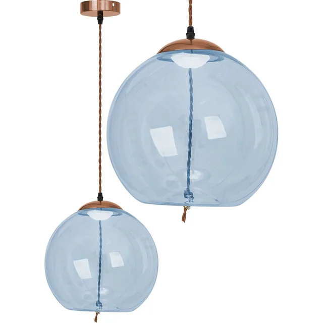 LED Ceiling Lamp Hanging Glass APP445-CP Blue