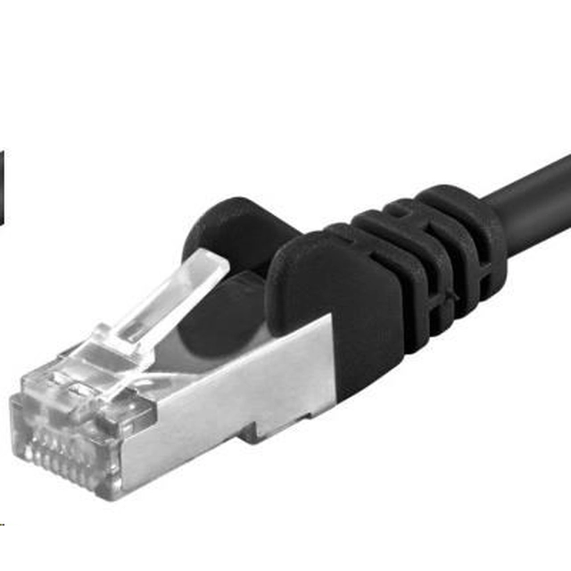 PREMIUMCORD Patch cable CAT6a S-FTP, RJ45-RJ45, AWG 26/7 2m black