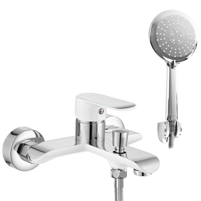 REA BLOOM white chrome bath tap White Chrome