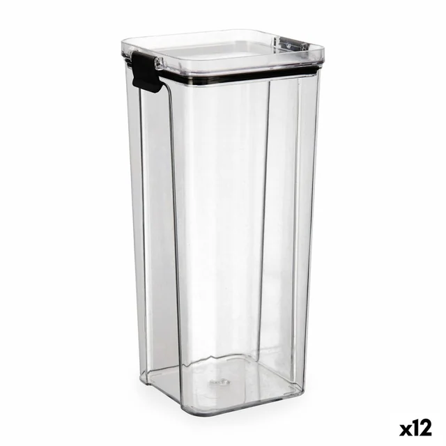 Quid Cocco Food Storage Container Clear Plastic 1,8 L (12 Pieces)