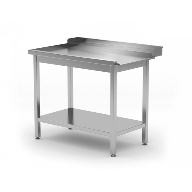 Unloading table for dishwashers with shelf - left 1400 x 760 x 850 mm POLGAST 237147-760-L 237147-760-L