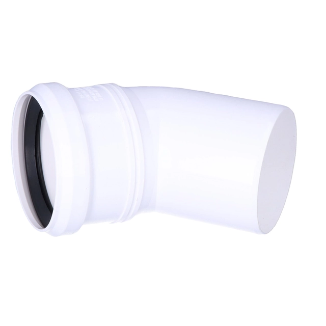 Elbow for PP chimney systems 45° DN80mm with [EPDM] ONNLINE gasket