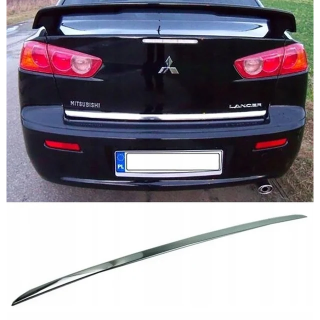 Mitsubishi LANCER X Sedan 4d - CHROME HOOD STRIP