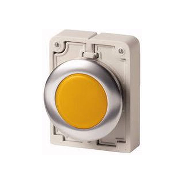 Cabeça da lâmpada de sinalização Eaton 30mm amarelo plano M30C-FL-Y (183285)