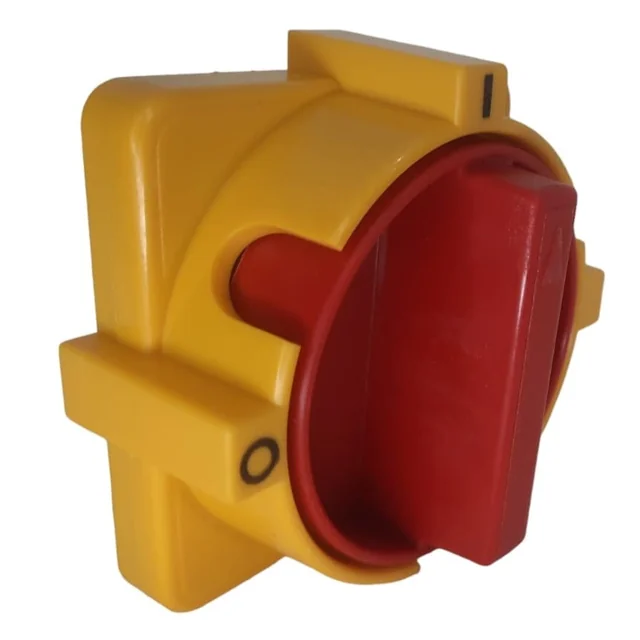 Cabeça de comutação amarelo-vermelho para interruptores de trilho modulares