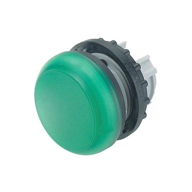 Cabeça de lâmpada de sinalização plana Eaton M22-L-G verde - 216773