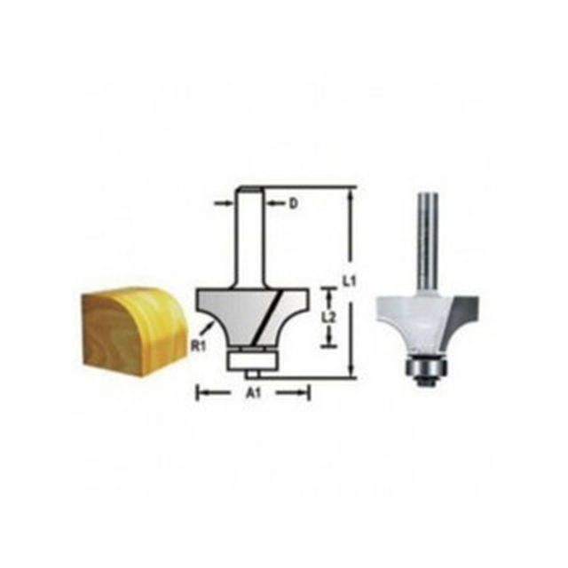 Cabeça do roteador Makita 14,5 x 28,6 x 6 mm | Cortador de perfil