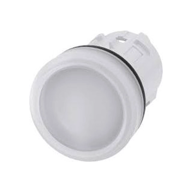 Cabezal de lámpara de señalización Siemens 22mm plástico blanco (3SU1001-6AA60-0AA0)
