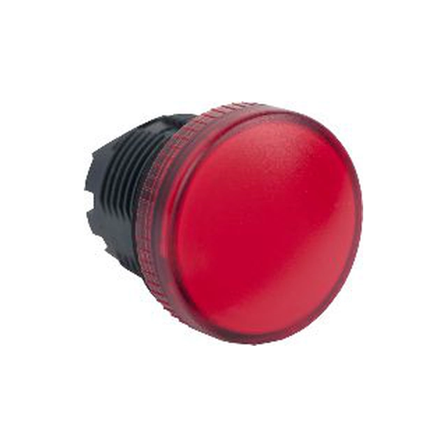 Cabezal de luz de señal Schneider Electric 22mm rojo BA9S (ZB5AV04)