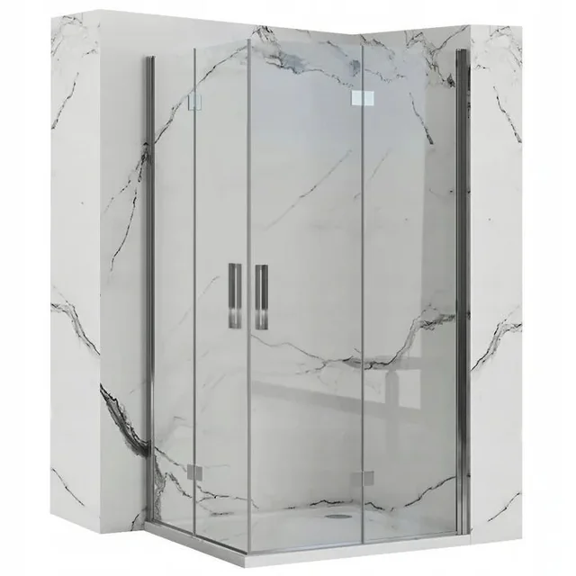 Cabina de ducha doble Rea Molier Chrome 90x90