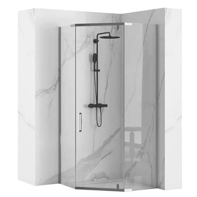 Cabina de ducha Rea Axin cromada 80x80cm- Además 5% de descuento con código REA5