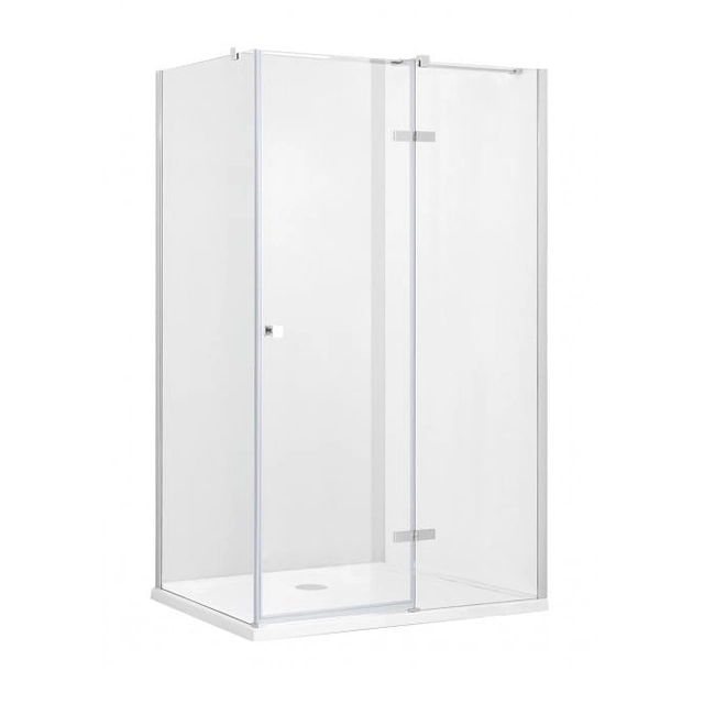 Cabina de ducha rectangular Besco Pixa 100x80 derecha - 5% DESCUENTO adicional con código BESCO5