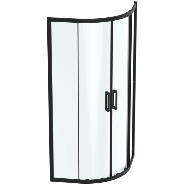 Cabină de duș semicirculară Ideal Standard Connect 2, 100x100, negru mat