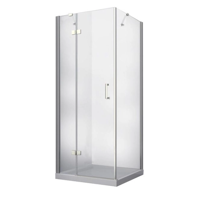 Cabine de douche carrée Besco Viva 80x80x195 gauche - 5% REMISE supplémentaire avec le code BESCO5