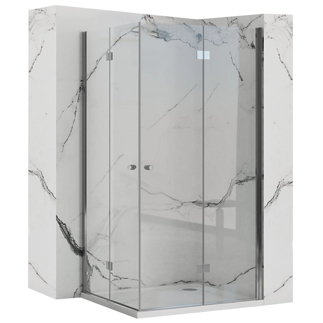 Cabine de douche pliable Rea Fold N2 Modular Chrome