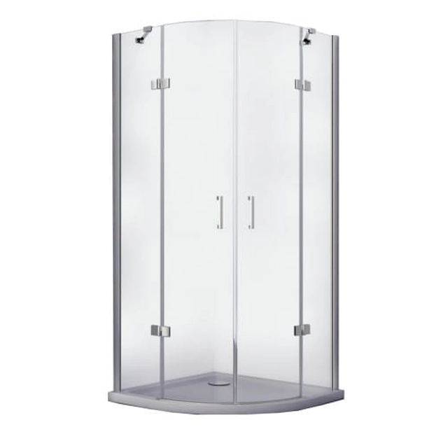 Cabine de douche semi-circulaire Besco Viva 90x90x195 - REMISE supplémentaire 5% avec le code BESCO5