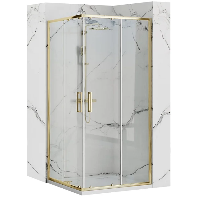 Cabine de duche Rea Punto 80x80 Ouro