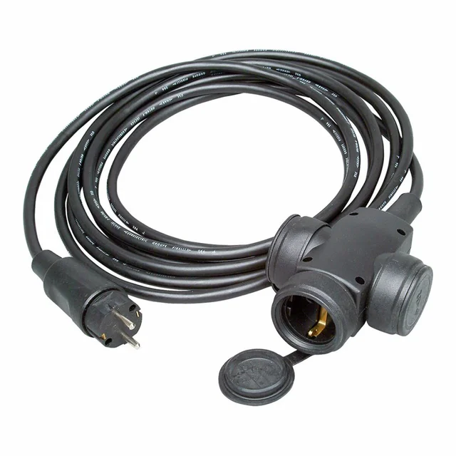 Cable Alargador Kopp H07RN-F Negro 5 m Triple Bipolar