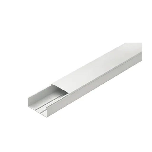 Cable channel bed gutter PVC 80x60mm 2 technopolymer meters IP40 IK06 Elettrocanali