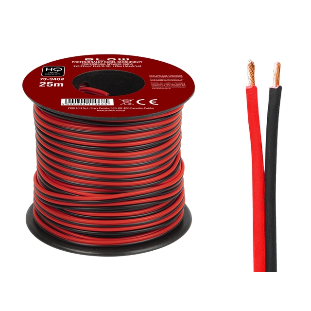 Cable de altavoz 2x0,22mm 25m