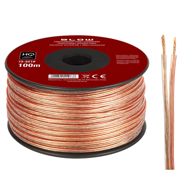 Cable de altavoz 2x0,35mm 100m