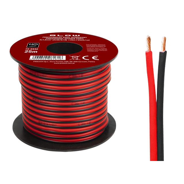 Cable de altavoz 2x1,00mm 25m