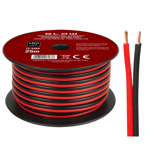 Cable de altavoz 2x4,00mm 25m