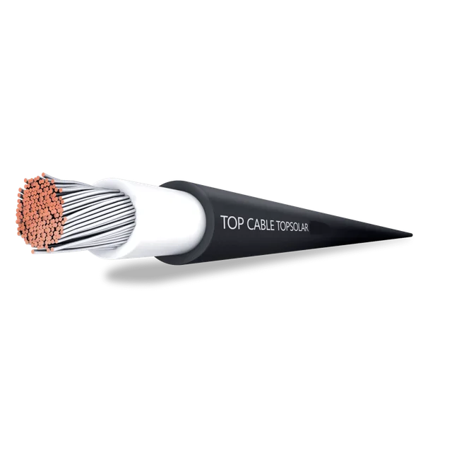 Cable fotovoltaico Cable superior TOPSOLAR PV H1Z2Z2-K (1x6 mm, negro)