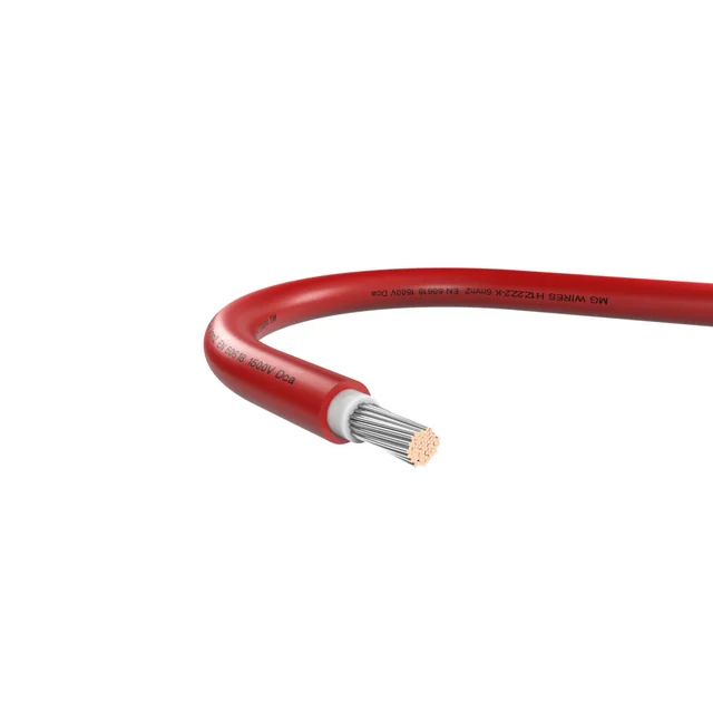 Cable fotovoltaico Mg Hilos 6mm2 rojo