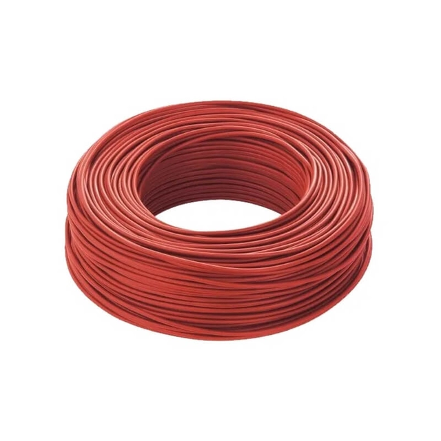 Cable solar fotovoltaico 6mm², Rollo 50m, Rojo