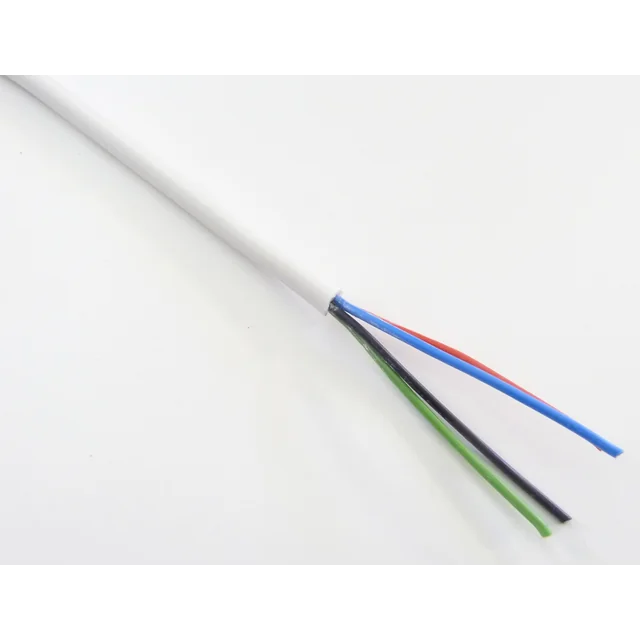 Cable T-LED RGB 4x0,5 redondo Variante: Blanco