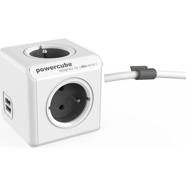 Cable USB extendido PowerCube 1,5m gris (2402GY/FREUPC)