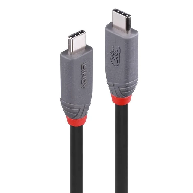 CÂBLE USB4 240W TYPE C 0.8M/40GBPS LIGNE ANTHRA 36956 LINDY