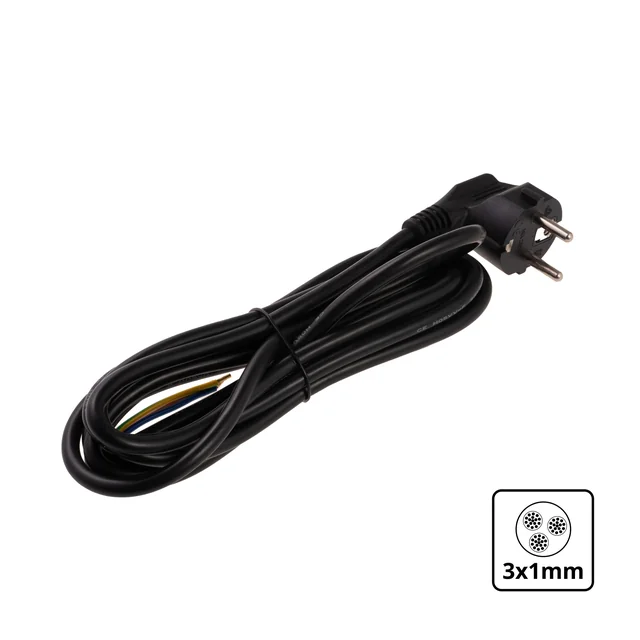 Cabo Flexo T-LED 3m 3x1mm2 Variante: Preto