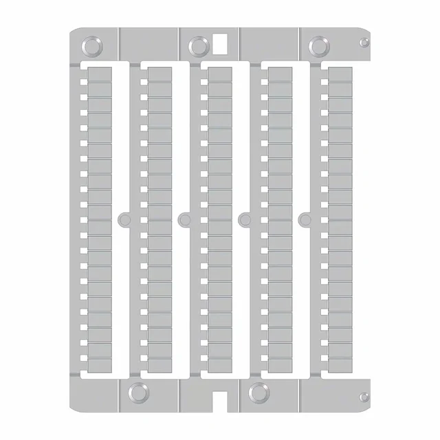 CABUR - Anslutningsmärkning "Neutral", 8x5,1 mm (100 st), CNU/8/51; 5 st./packa